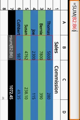 Simple Spreadsheet (free/ads) android App screenshot 0